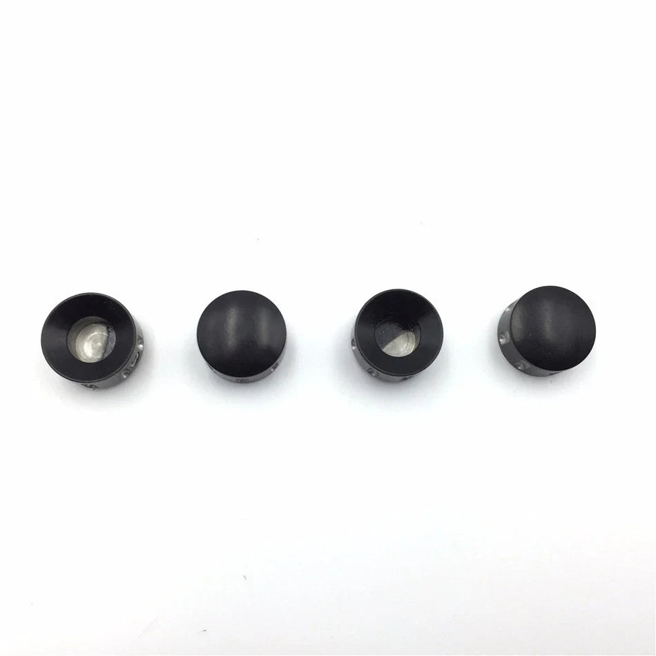 Black Grooved Bolt Toppers Caps for Harley Twin Cam Dyna Softail Road King (1999–2017)