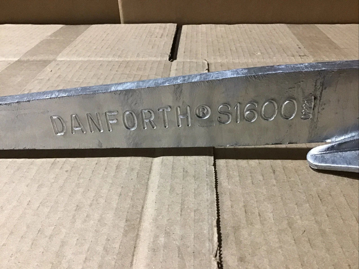 Danforth 94015 25 lb Galvanized Fluke Anchor for Boats (Sticker Residue)