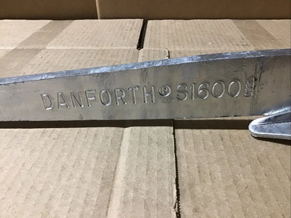 Danforth 94015 25 lb Galvanized Fluke Anchor for Boats (Sticker Residue)