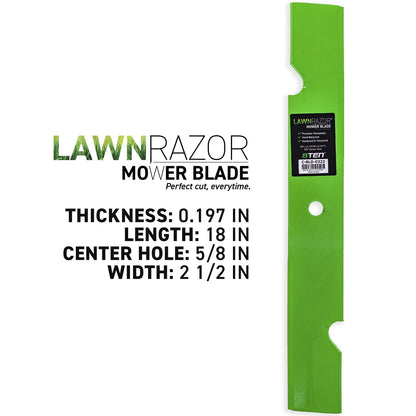 Set of 2 LawnRAZOR Blades for Cub Cadet H1536 MTD (00050125, 5101756S)