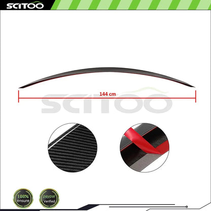 AMG Style Rear Spoiler for Mercedes-Benz W205 Sedan (2016–2020) Full Carbon Fiber