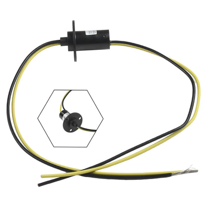 Conductive Slip Ring 2-Wire 30A 150RPM 22mm Diameter Collector Ring