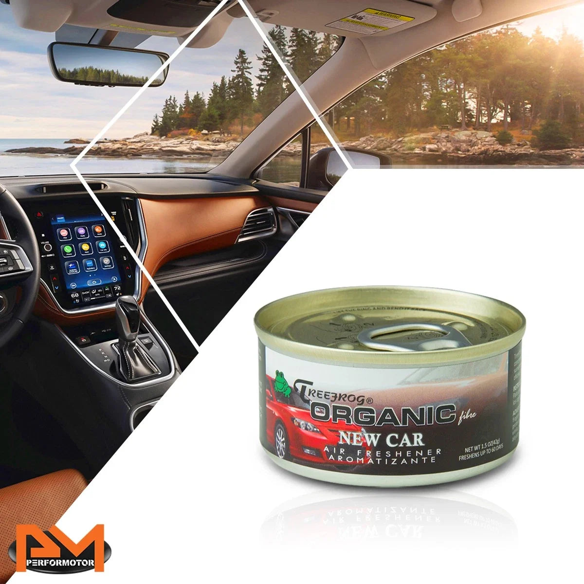 Organic Air Freshener for Car/Office - New Car Scent (1.5 oz)