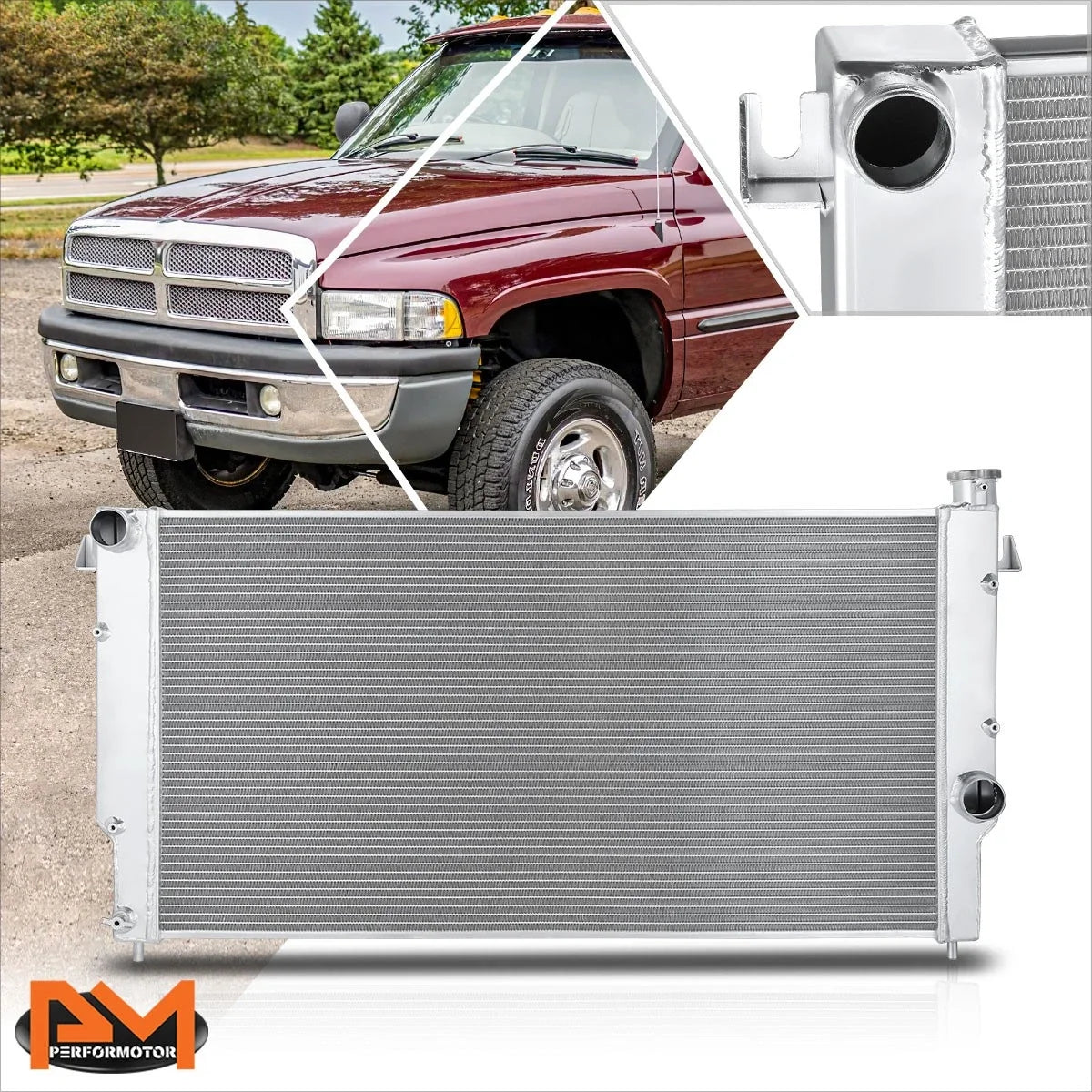 Aluminum 3 Row Cooling Radiator for Dodge Ram 2500 3500 5.9L (1994–2002)