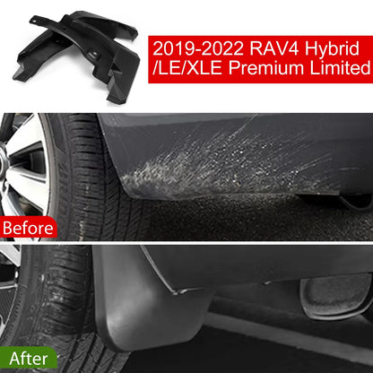 Mud Flaps Splash Guards for Toyota RAV4 2019–2023 (4-Door, 2.5L L4)