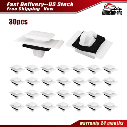 30Pcs Nylon Rocker Moulding Retainer Clip for Hyundai Elantra (87758G2000)