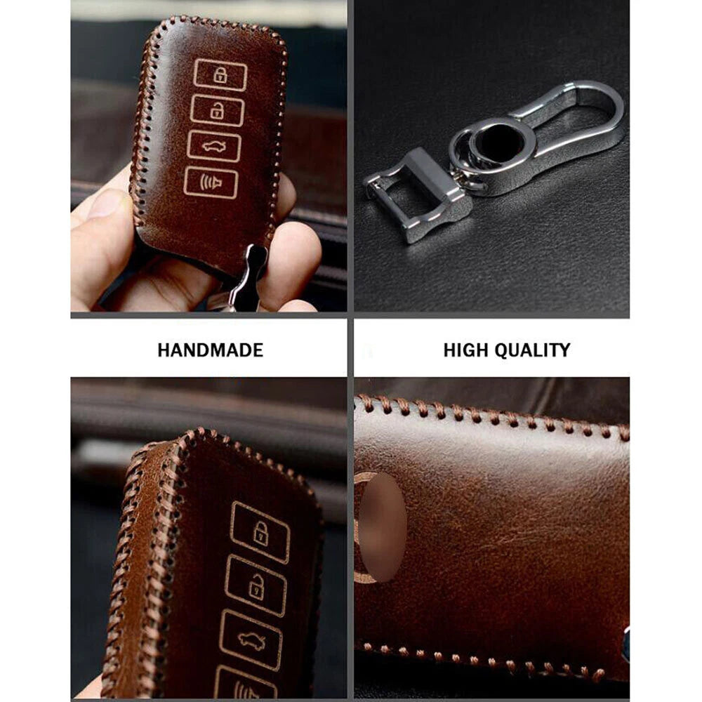 Classic Leather Car Key Fob Case Cover for Lexus ES GS IS LS LX RX CT (2006–2014)
