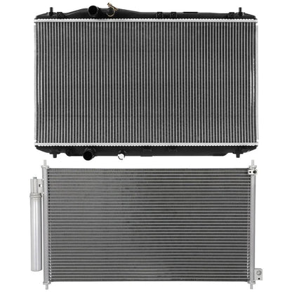Cooling Kit: Aluminum Radiator & AC Condenser for Acura ILX (2016–2019)