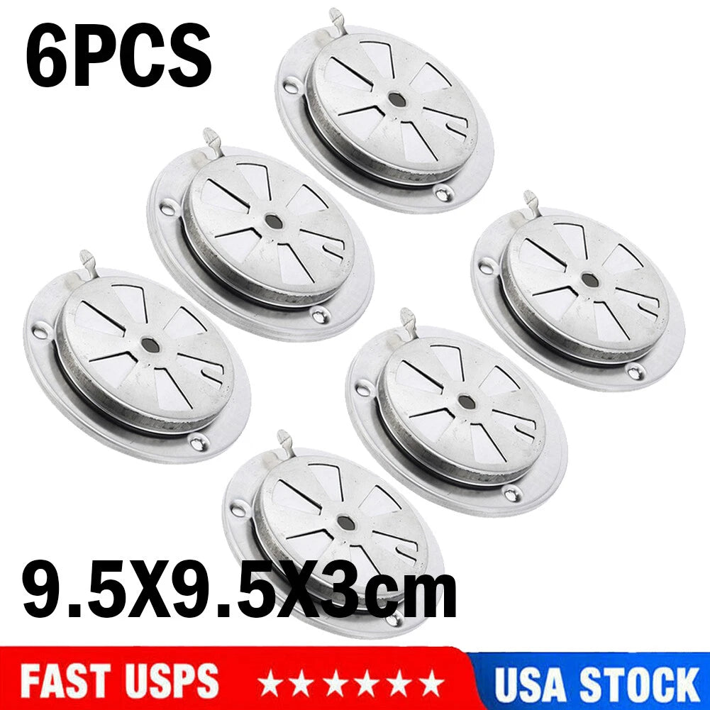 6PC Replacement Exhaust Vent Damper for BBQ Grill Smoker