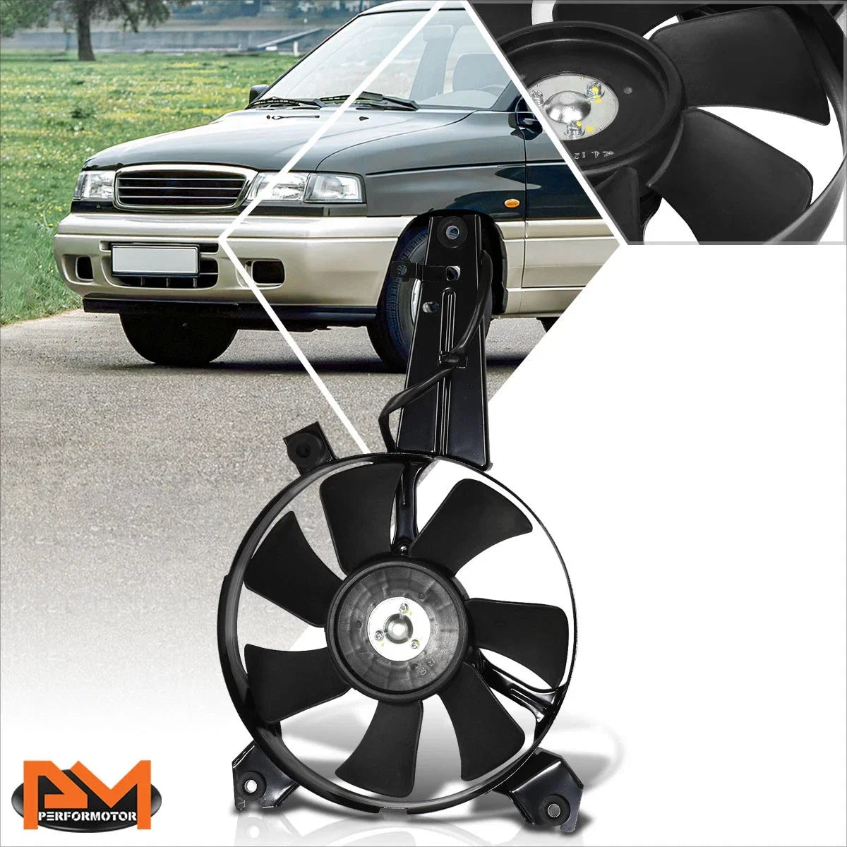 A/C Condenser Cooling Fan Assembly for Mazda MPV (1996–1997)