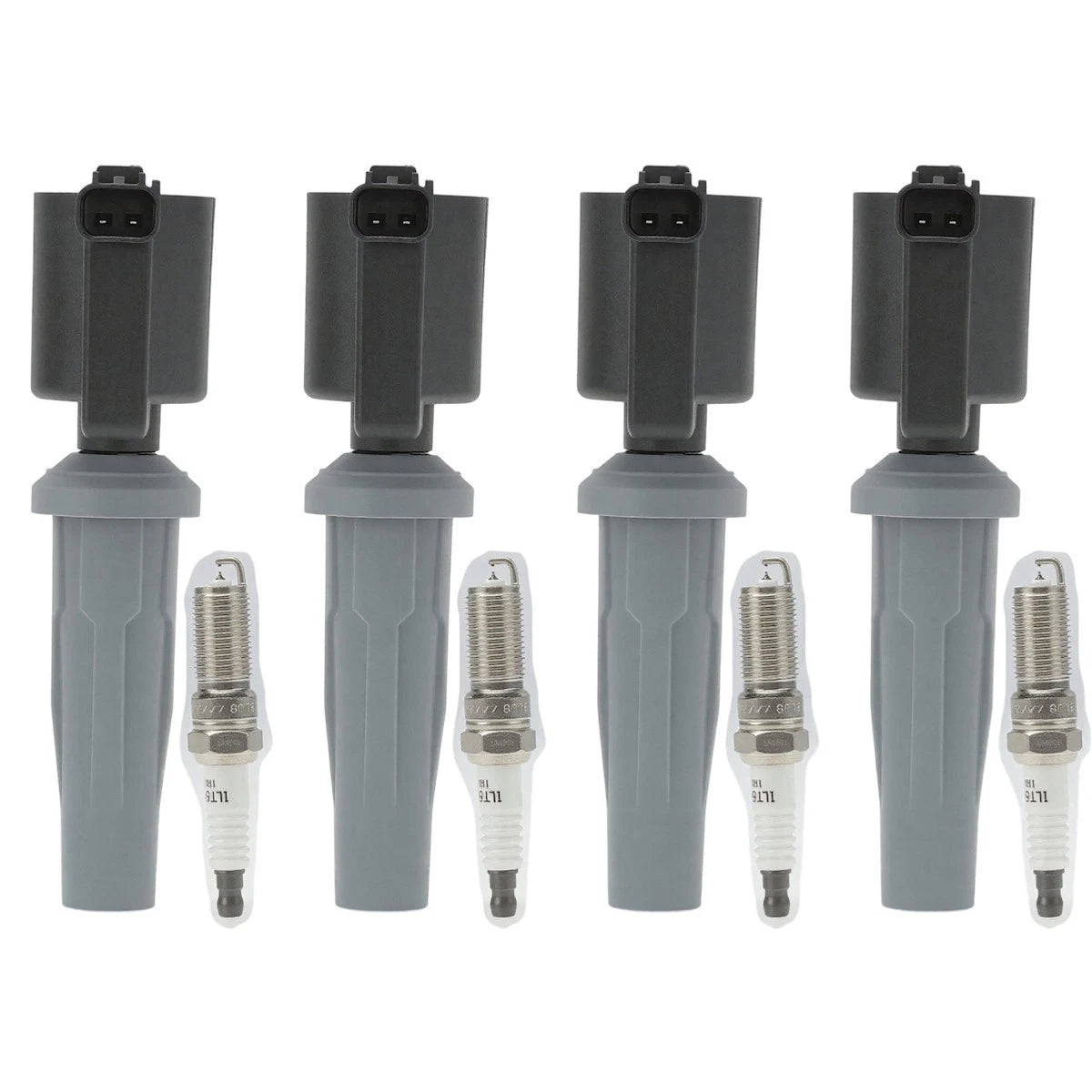 Ignition Coil and Spark Plug Kit for Ford Transit Connect Fusion Lincoln MKZ (2017–2021) - 18084865, UF621, 9E5Z12029A, C1658, NGK90607