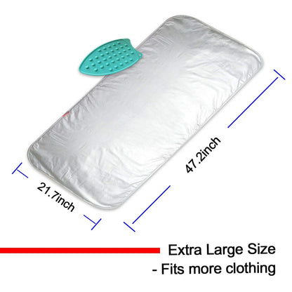 Extra Large Ironing Mat (47.25 x 21.55 inch) Portable Ironing Blanket