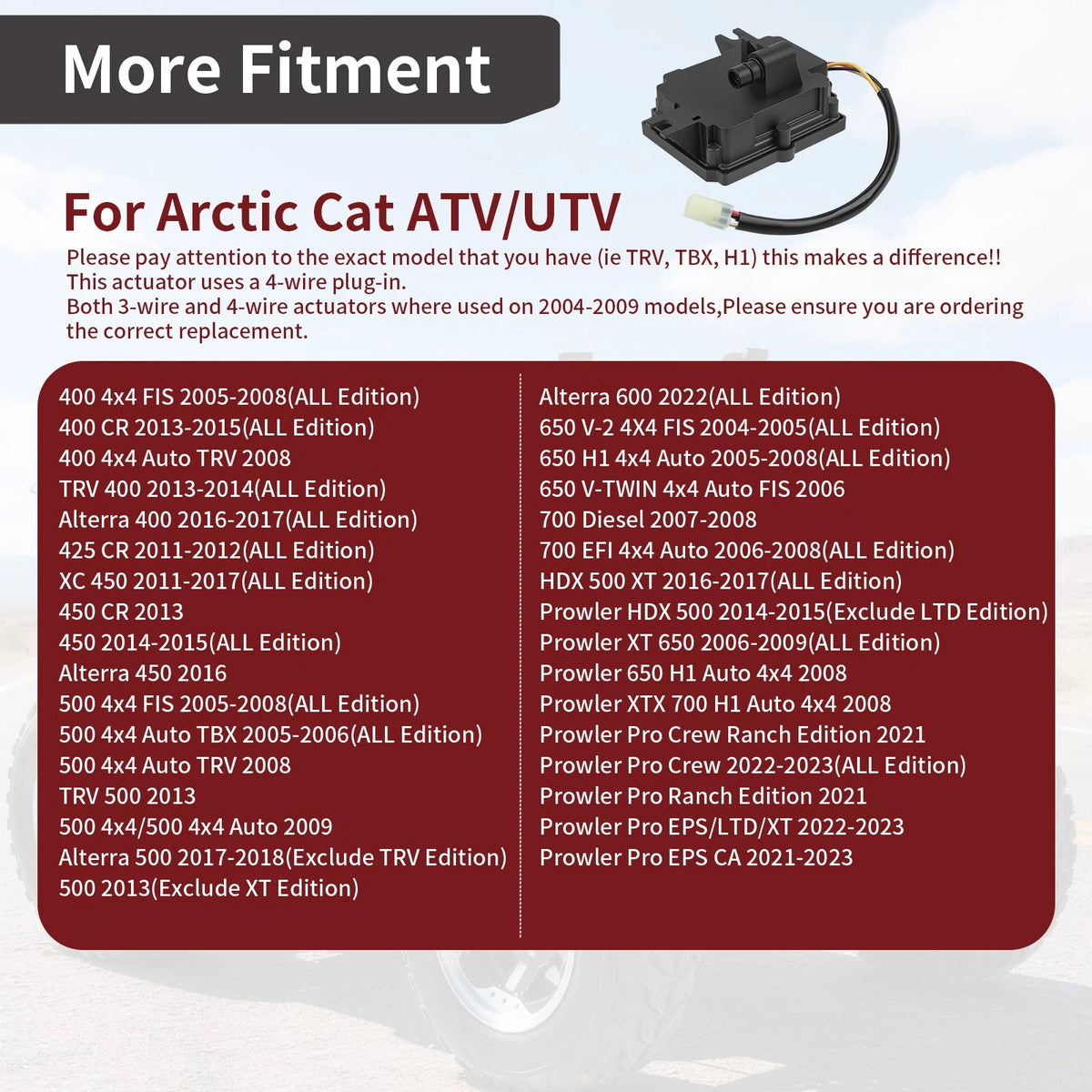 Actuator Front Differential for Arctic Cat Prowler 650 (2006–2010) 3306-264, 0502-579