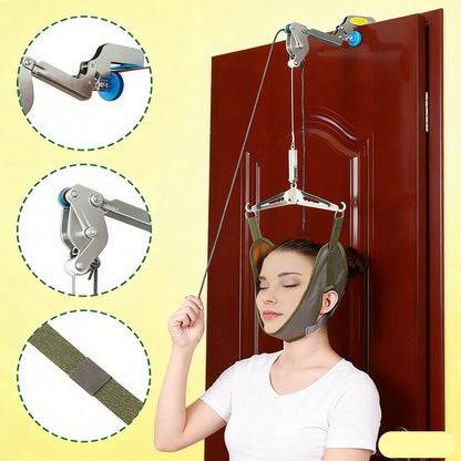 Neck Traction Stretcher for Home Use (Cervical Head Brace)
