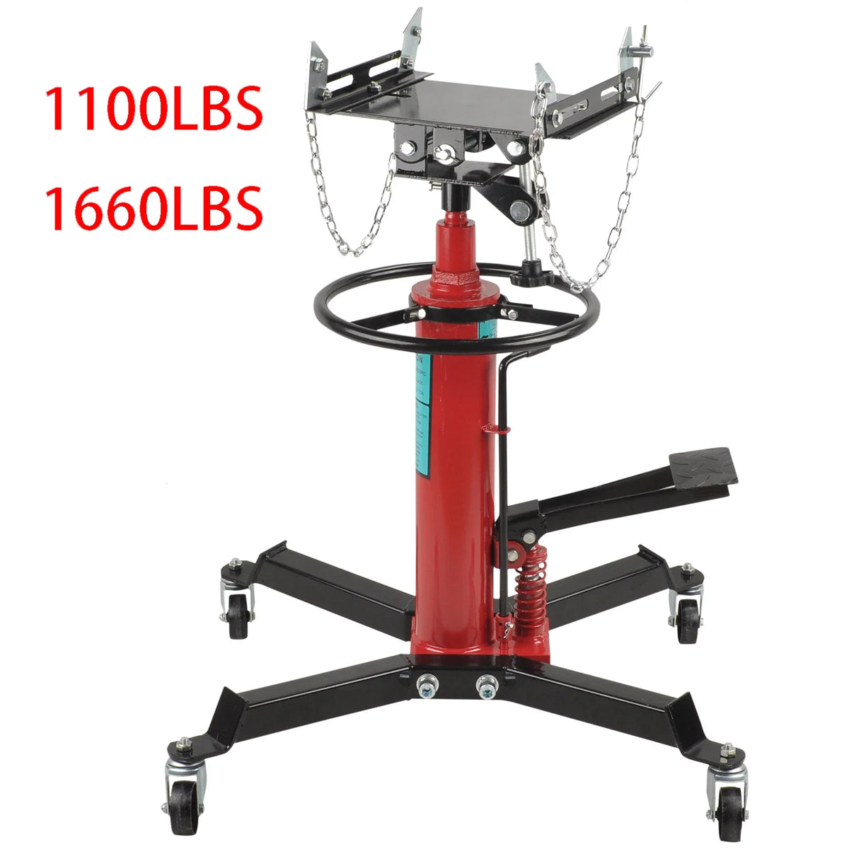 2X 1100 LBS 2 Stage Hydraulic Transmission Jack for Universal