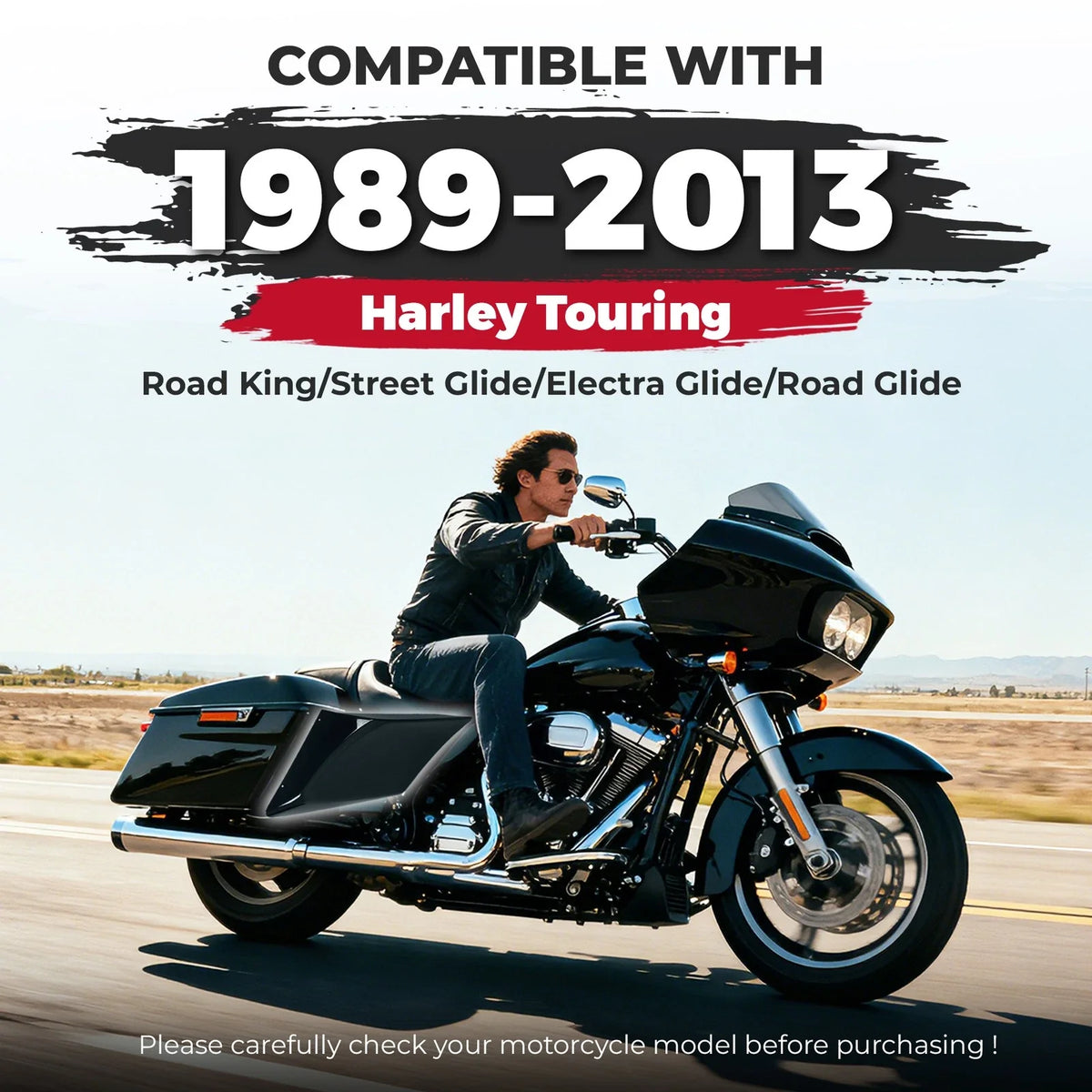 Stretched Extended Side Covers for Harley Street Road Glide (1989–2013)