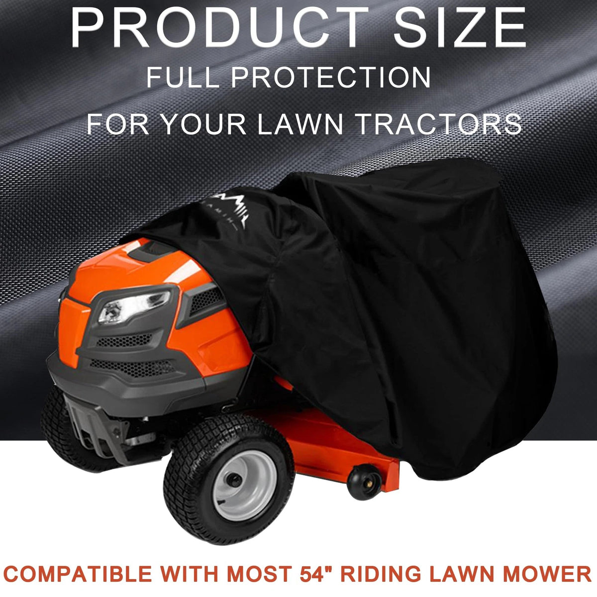 Heavy Duty Waterproof Lawn Mower Cover for Riding Mowers (420D)