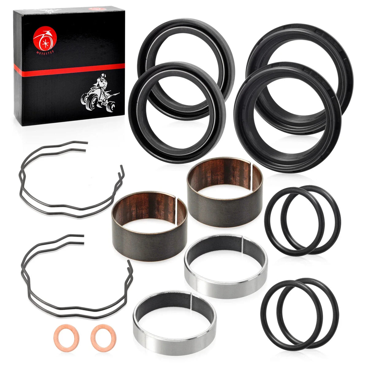 Fork Bushing Dust Oil Seal Kawasaki Ninja 650 ER650 EN650 EX650 KLR650 EJ800 (2006–2014)