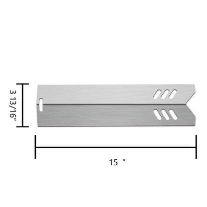 6X Grill Heat Plates Shield Burner Cover for BBQ Gas 15"