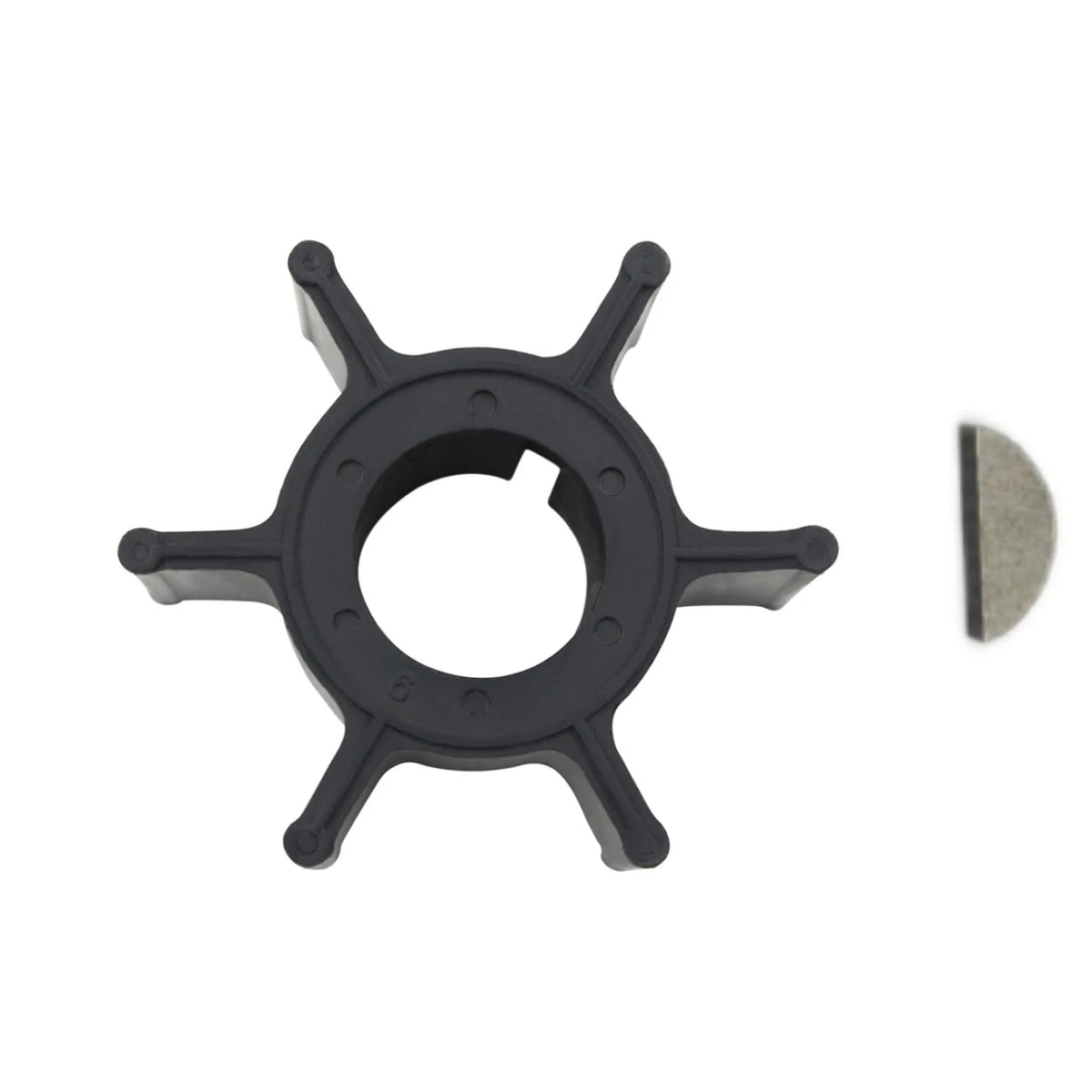 Water Pump Impeller & Key for Yamaha Mariner Outboard 8hp 15hp (47-95611M)