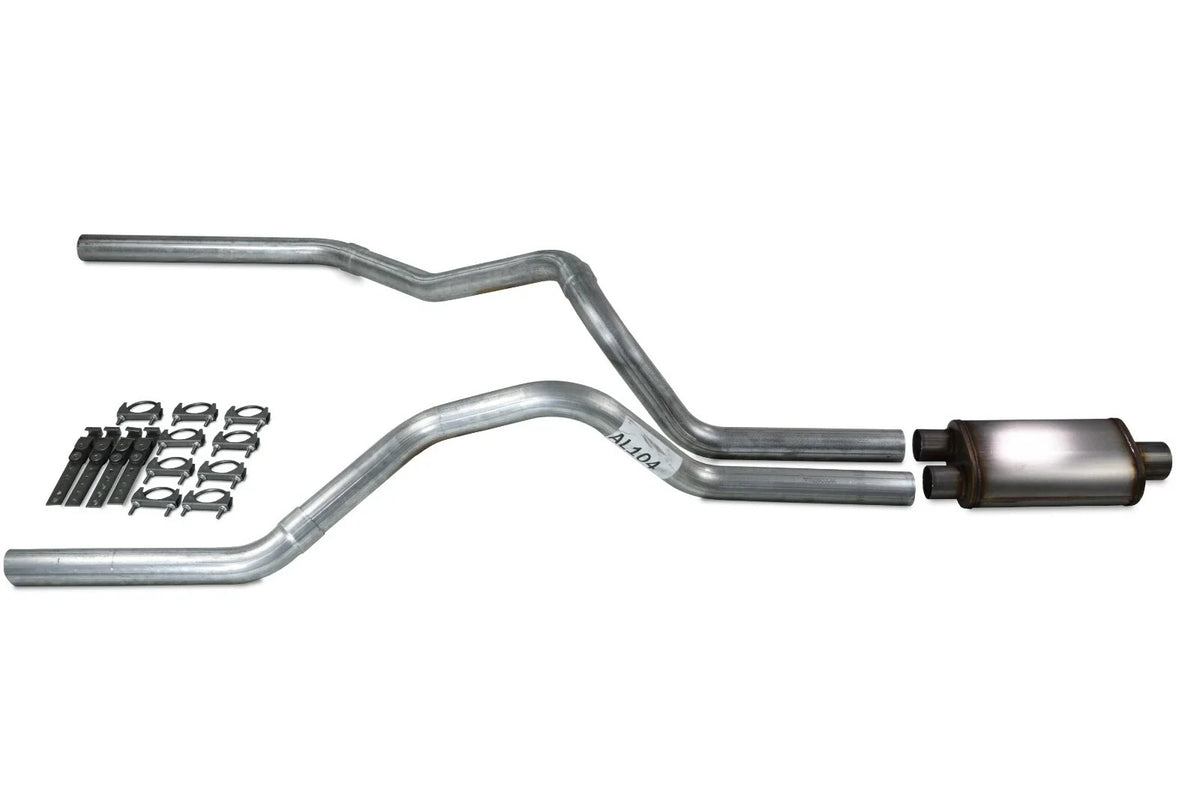 2.5" Dual Exhaust Kit for Ford F-150 (1998–2003) - Stainless Muffler