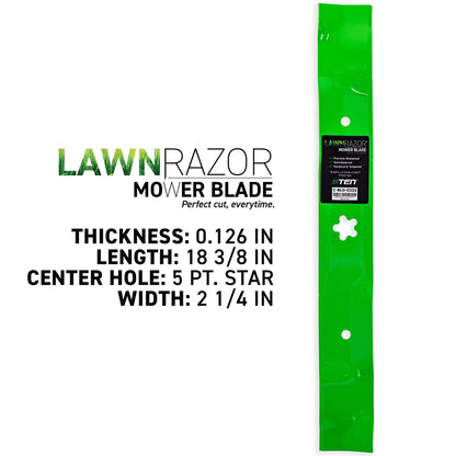 2X LawnRAZOR Mower Blade for Husqvarna LT100 LT110 LT120 LR120 (532140101)