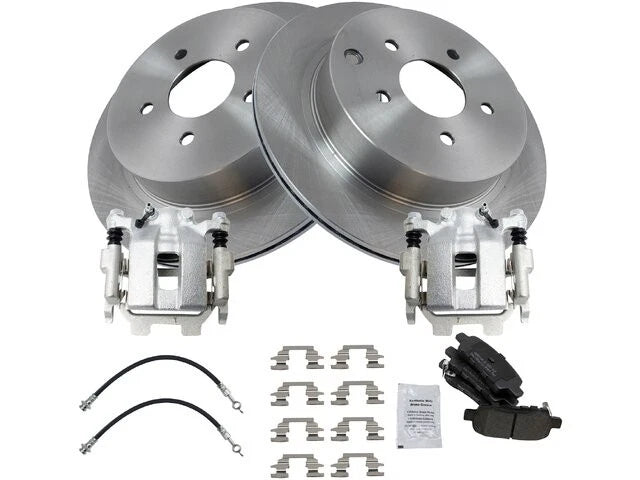 Set of 4 Brake Pads and Rotors for Infiniti Q70L (2016–2018) 48421NTHB