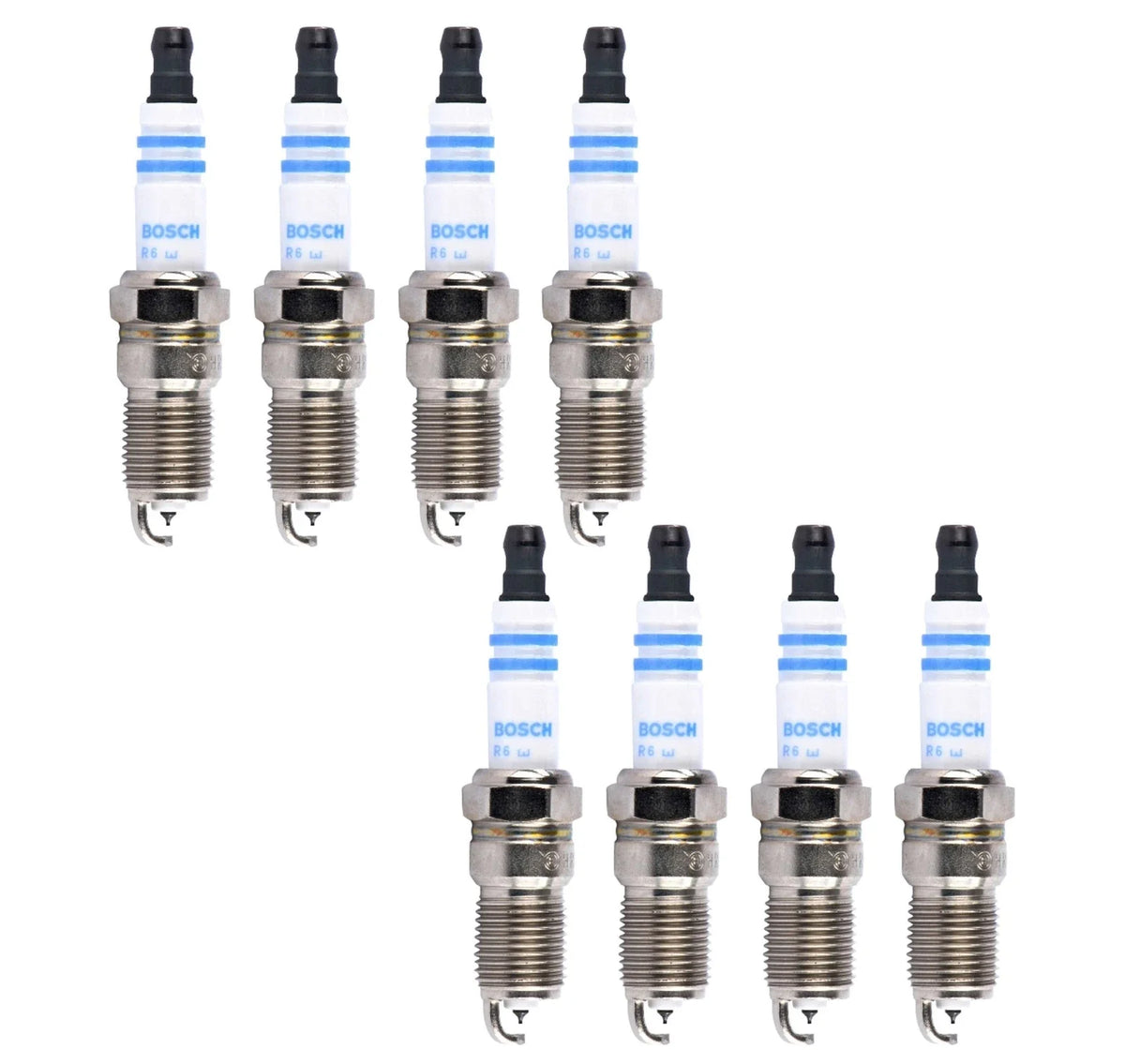 Set of 8 Bosch 9601 Double Iridium Spark Plugs for Cadillac Chevy GMC Pontiac (V8)