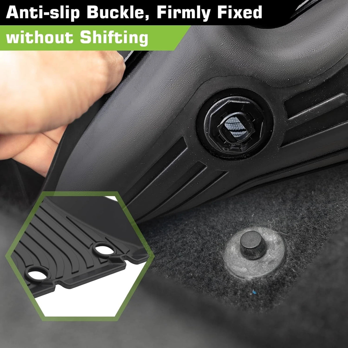 Set of 4 TPE Waterproof Floor Mats for Genesis GV80 (2021–2024) LYRLTF69