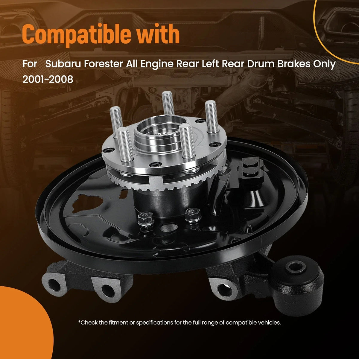 LH Rear Steering Knuckle Wheel Hub Bearing for Subaru Forester (2001–2008) 698-419