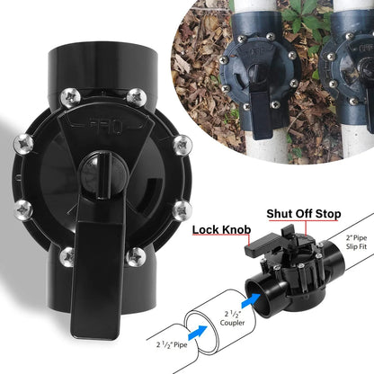 2-Port Positive Seal NeverLube Valve 4716 for PVC Pipe (2" & 2-1/2")