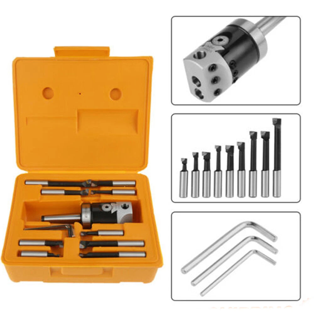 Set of 4 Boring Bars for MT2-F1 CNC Machine (50mm + 9x 12mm)