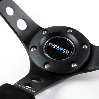 NRG Reinforced Steering Wheel 35cm 3" Deep Dish for Universal Fit (Year Unspecified)