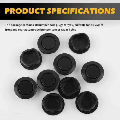 10X Bumper Hole Plugs for Parking Sensor Radar Holes (2010–2023)