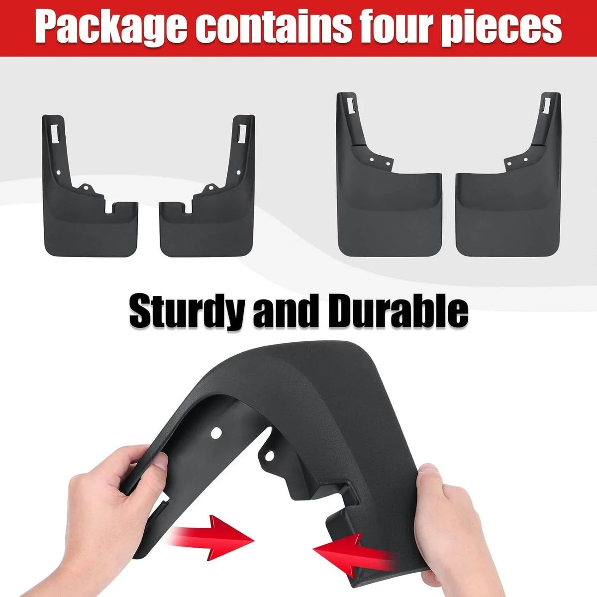 Set of 4 Splash Guards for Ford F-150 (2021–2024)