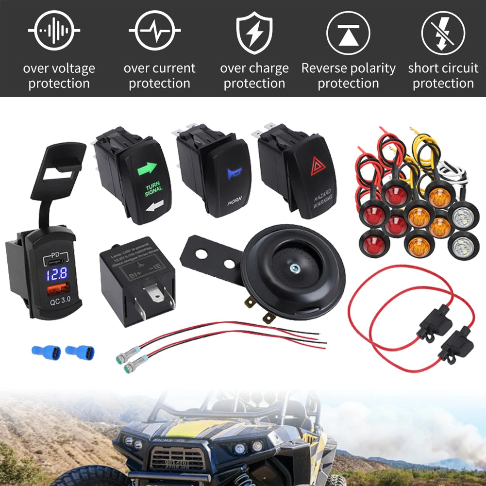Universal LED Turn Signal Light Kit for UTV SXS