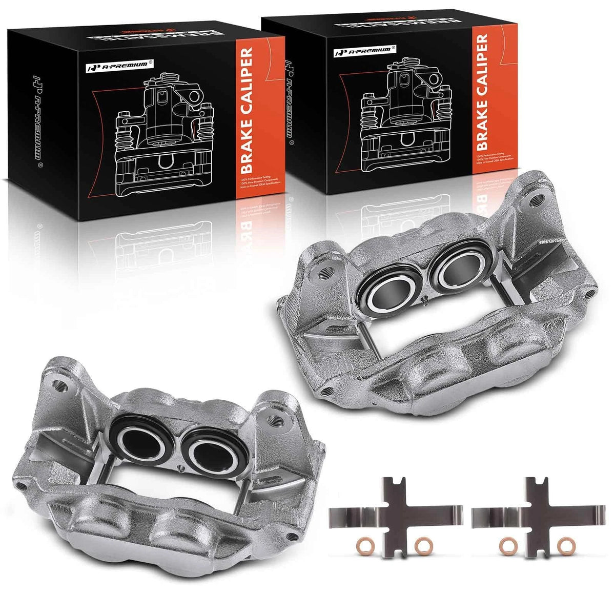 Pair Front Brake Calipers for Subaru Impreza WRX (2006–2007) 26292FE050, 26292FE051
