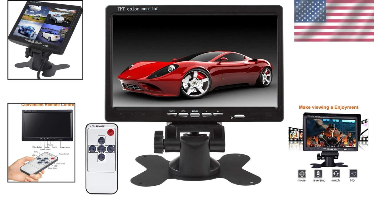 7 Inch HD Backup Camera Monitor for Vehicles (2010–2023)