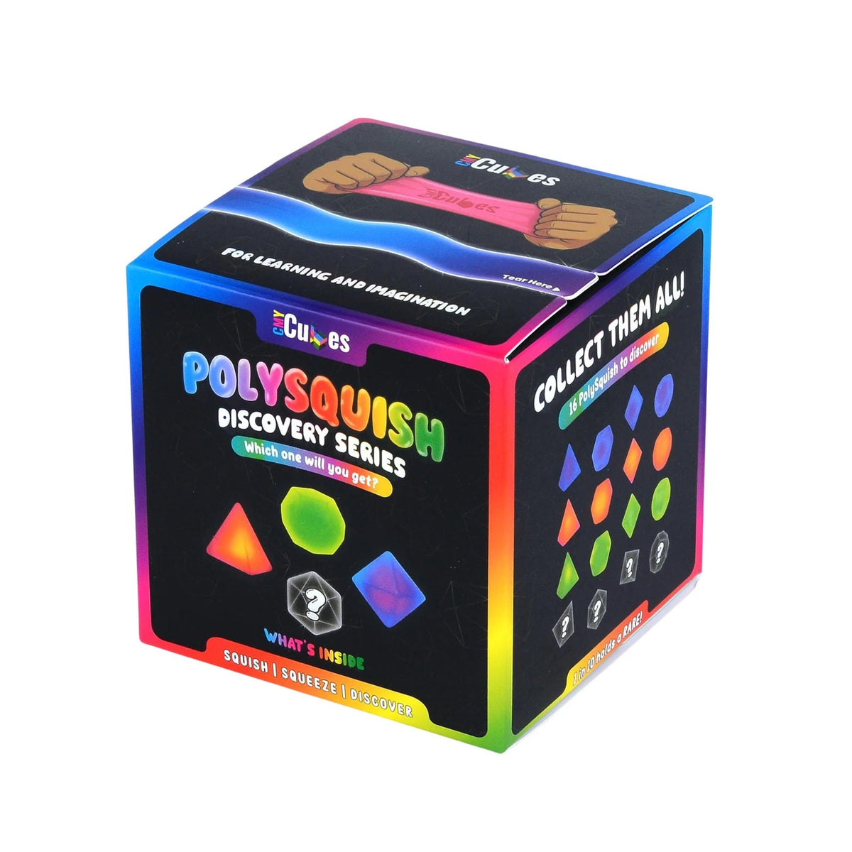 CMY Cubes PolySquish Discovery Series Mystery Squishy Blind Box