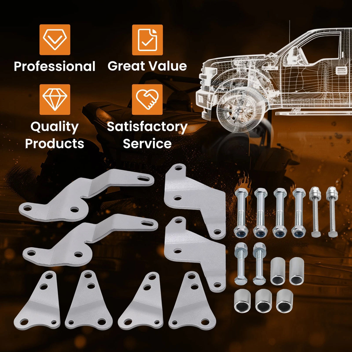 3" Lift Kit for Can-Am Maverick Max 1000R XXC (2014–2018) NZ2DJQ