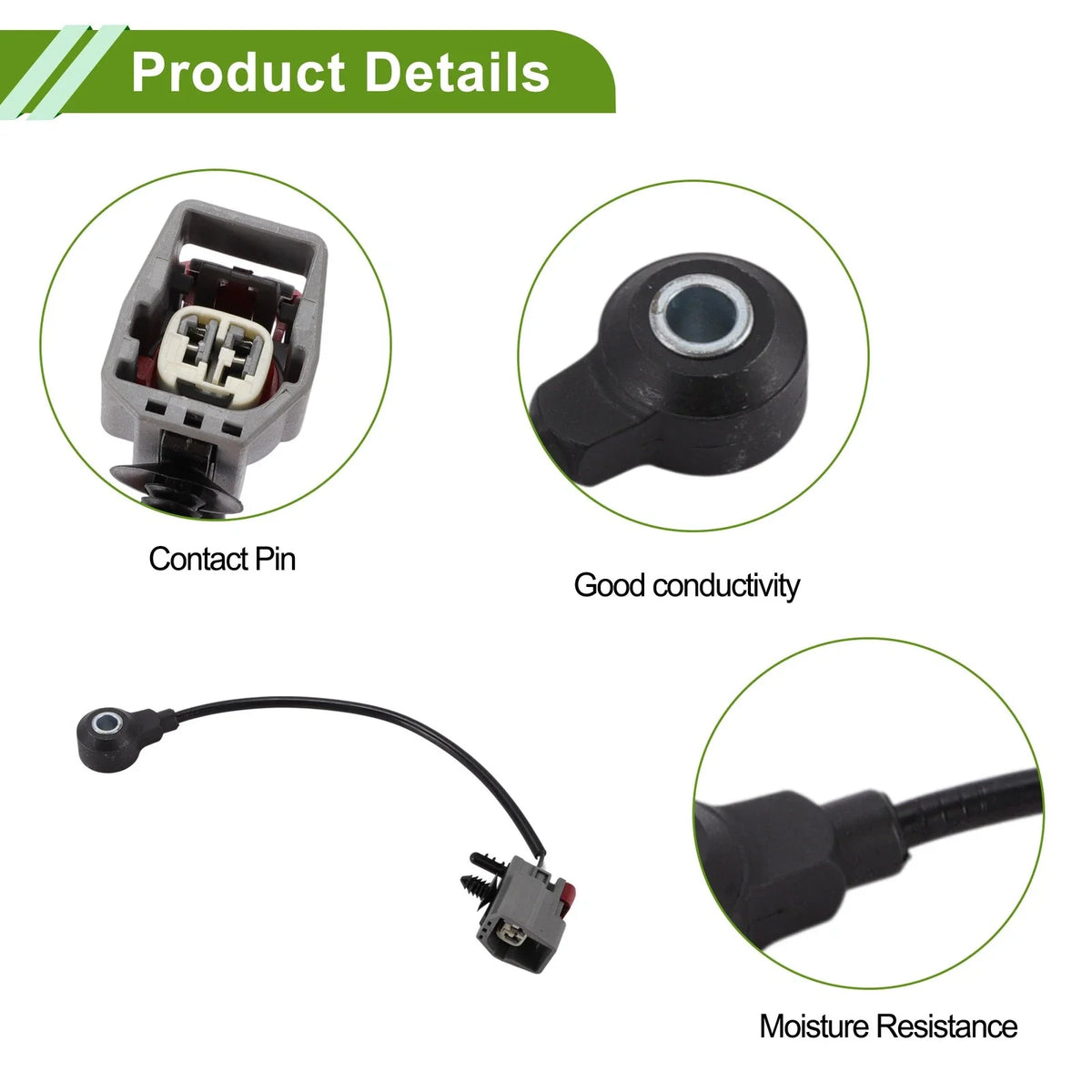 1 Pc Ignition Knock Detonation Sensor No.1S7Z12A699BA for Ford Focus (2005–2012)