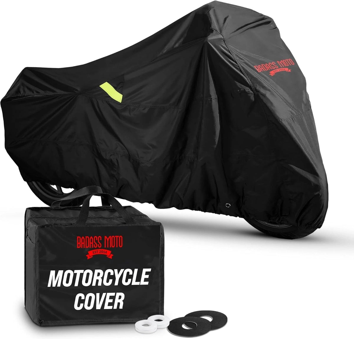 Heavy Duty Waterproof Motorcycle Cover for Touring (All Season, XL)