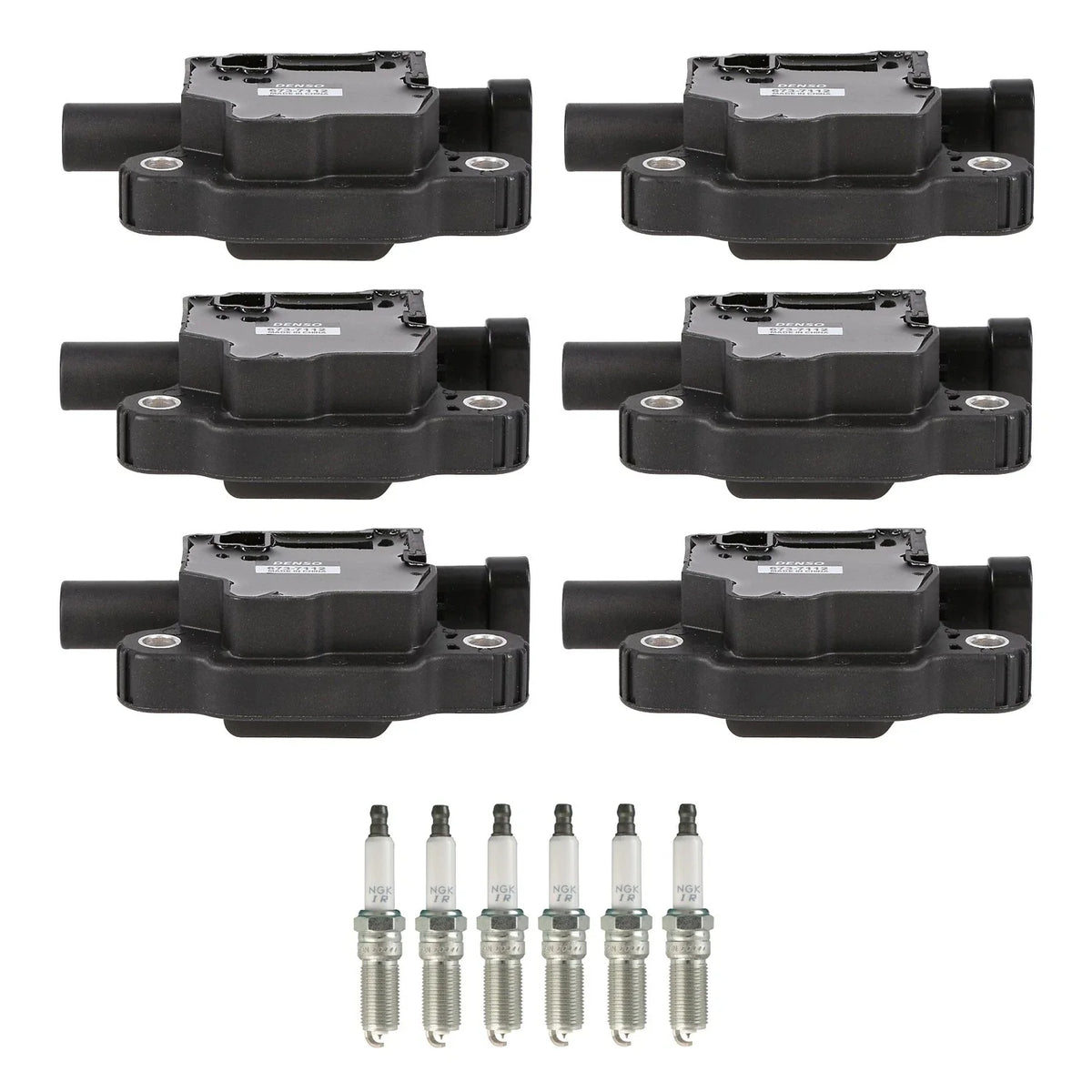 Set of 6 Ignition Coils & NGK Iridium Spark Plugs for Silverado 1500 (2007–2013)