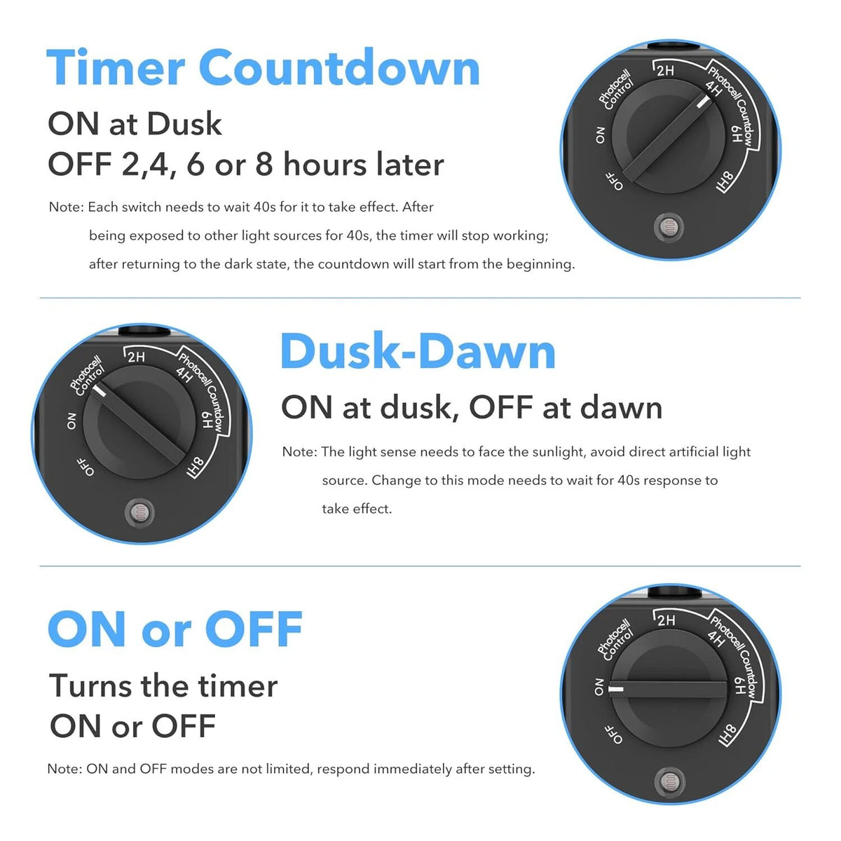 Outdoor Light Timer for Waterproof Applications (15A)