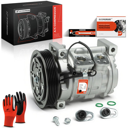 A/C Compressor with Clutch for Chevrolet Tracker, Suzuki Vitara (1999–2003) - 9520067D00, 9520067D10, 95200-67D00, 95200-67D10, 95200-70DCF0, 78385