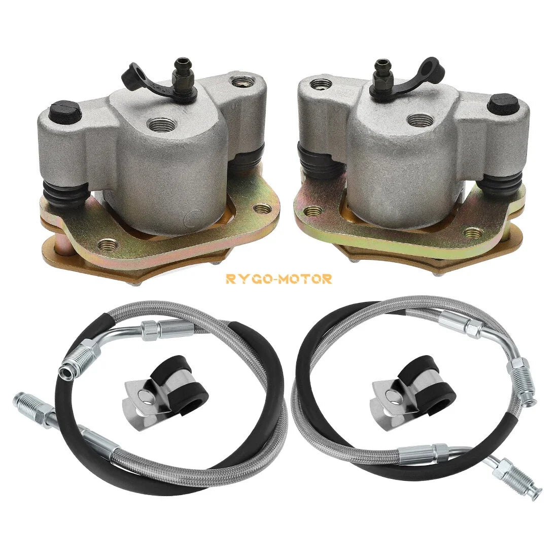 Front Brake Calipers & Lines for Polaris Trail Boss 250/350L, Trail Blazer 250 (1995–2005)