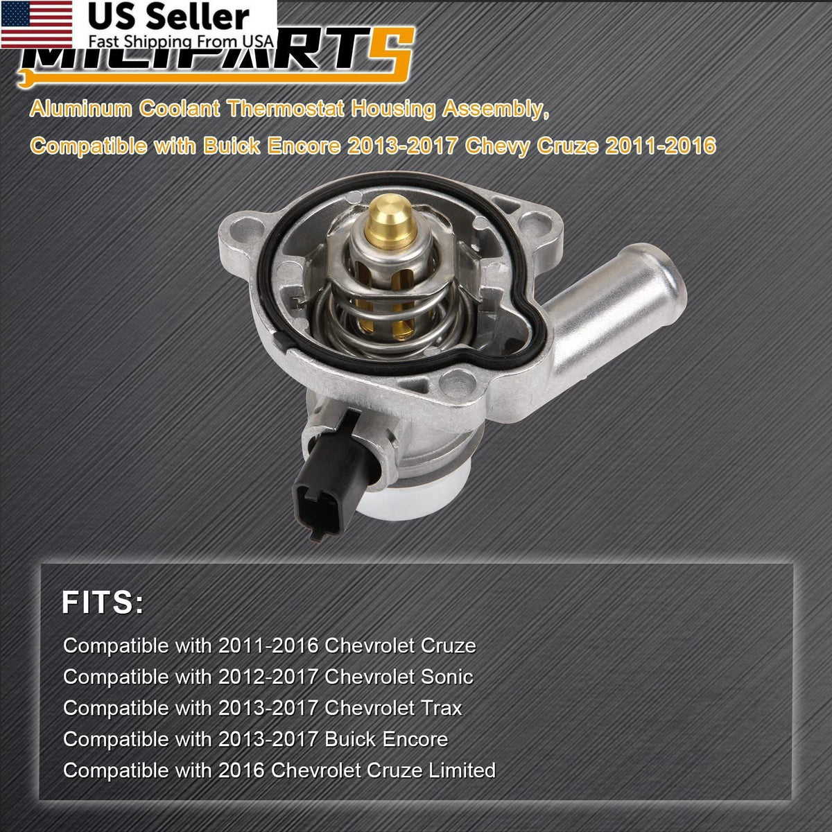 Aluminum Engine Coolant Thermostat Housing for