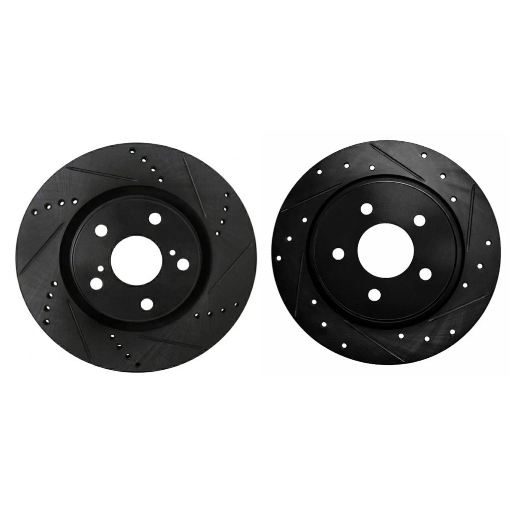 Rotor Set for Subaru WRX (2012–2014) ALX-PAU-DF-8004-13026-CLA4, Drilled & Slotted