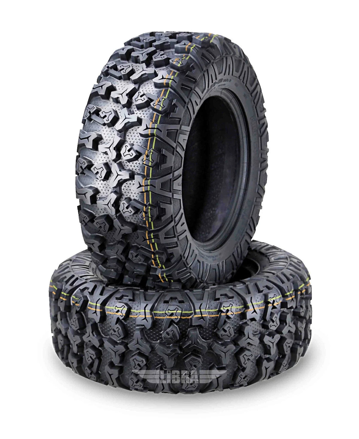Set of 2 Premium ATV/UTV Tires 24x8-12 24x8x12 8PR w/Scuff Guard