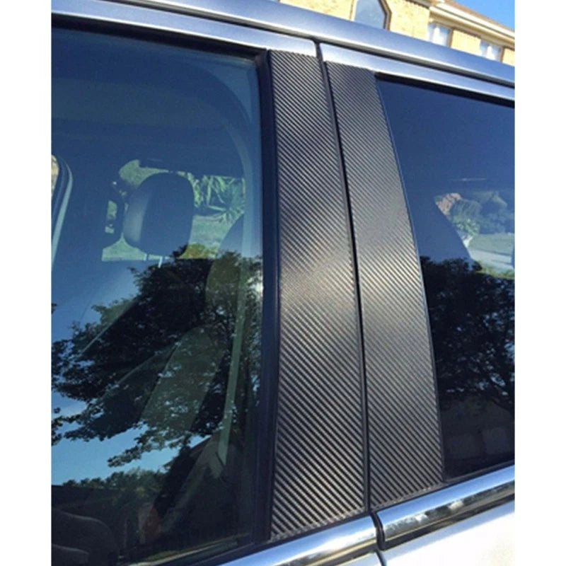 6x Carbon Fiber Exterior Pillar Posts for BMW E81/E82/E87/E88 (2004–2013)